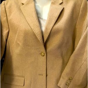 Talbots Petite Pure Camel Hair Blazer Sz 16